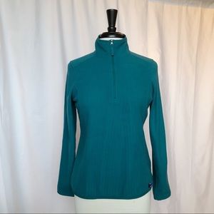 LL Bean Teal Quarterzip Lightweight Pullover